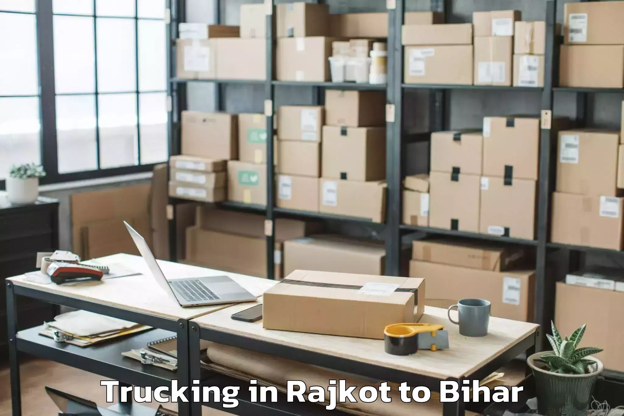 Professional Rajkot to Bachhwara Trucking